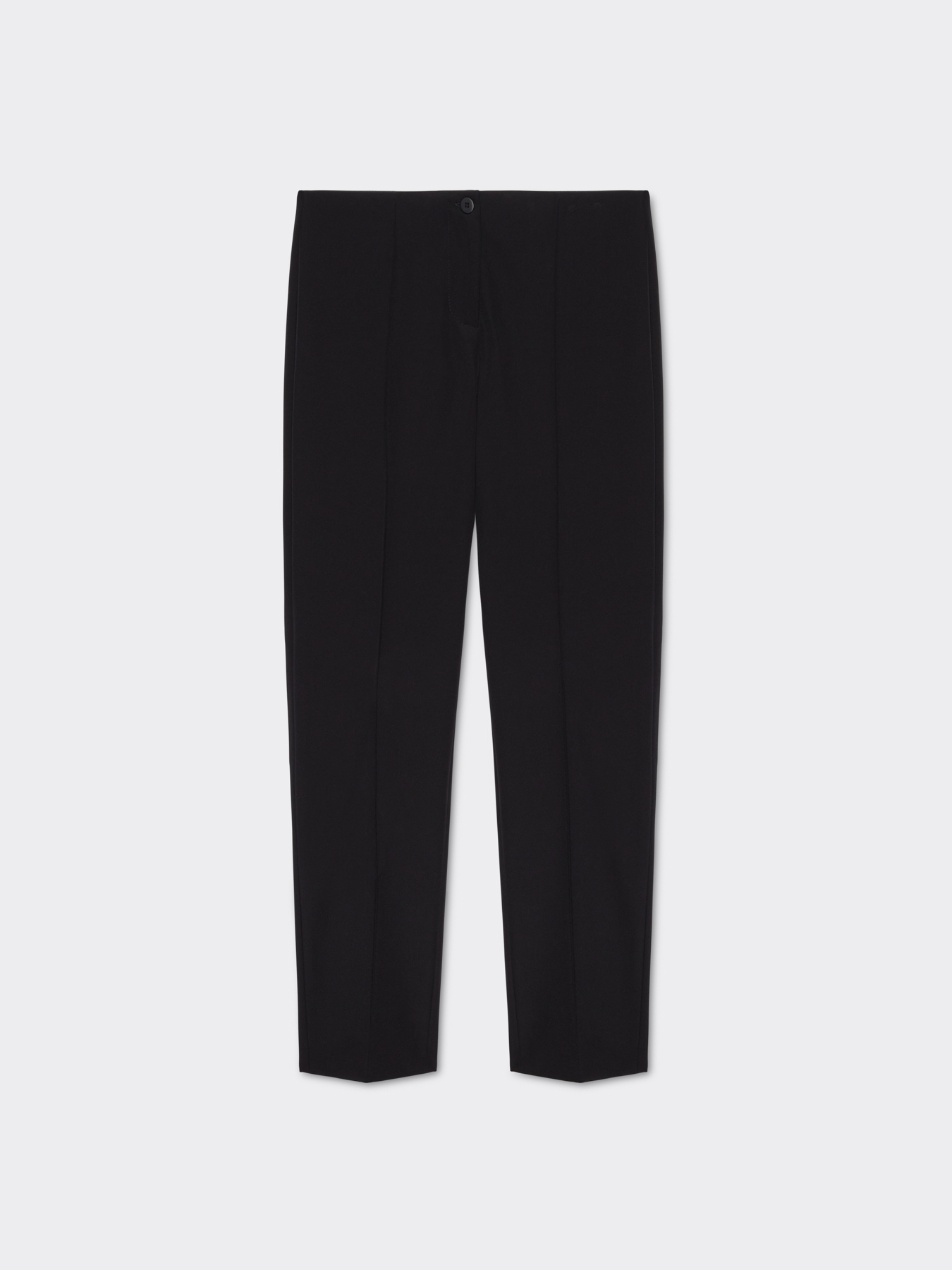 Slim fit trousers in technical fabric image number 4