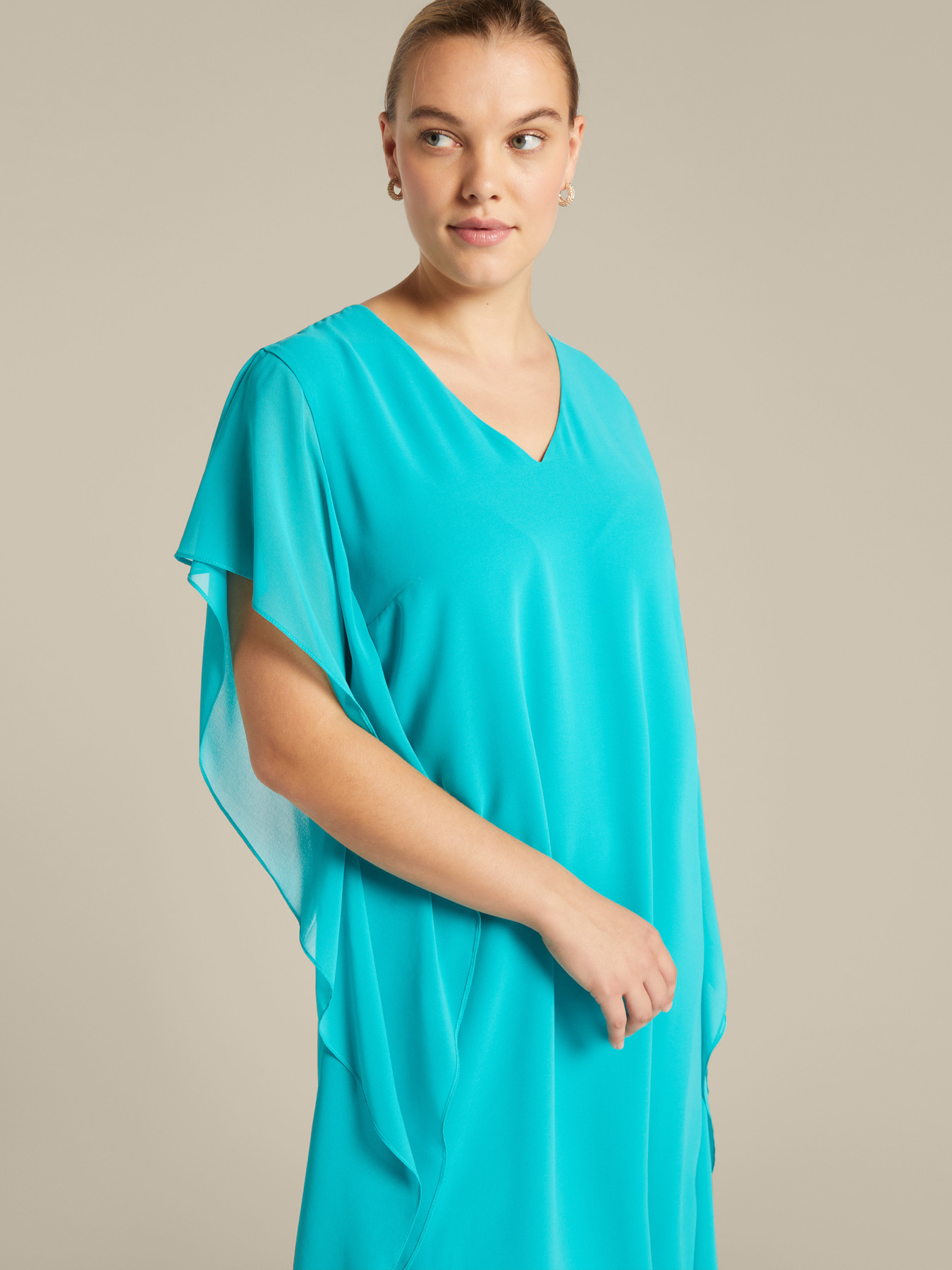 Abito elegante con volants image number 2