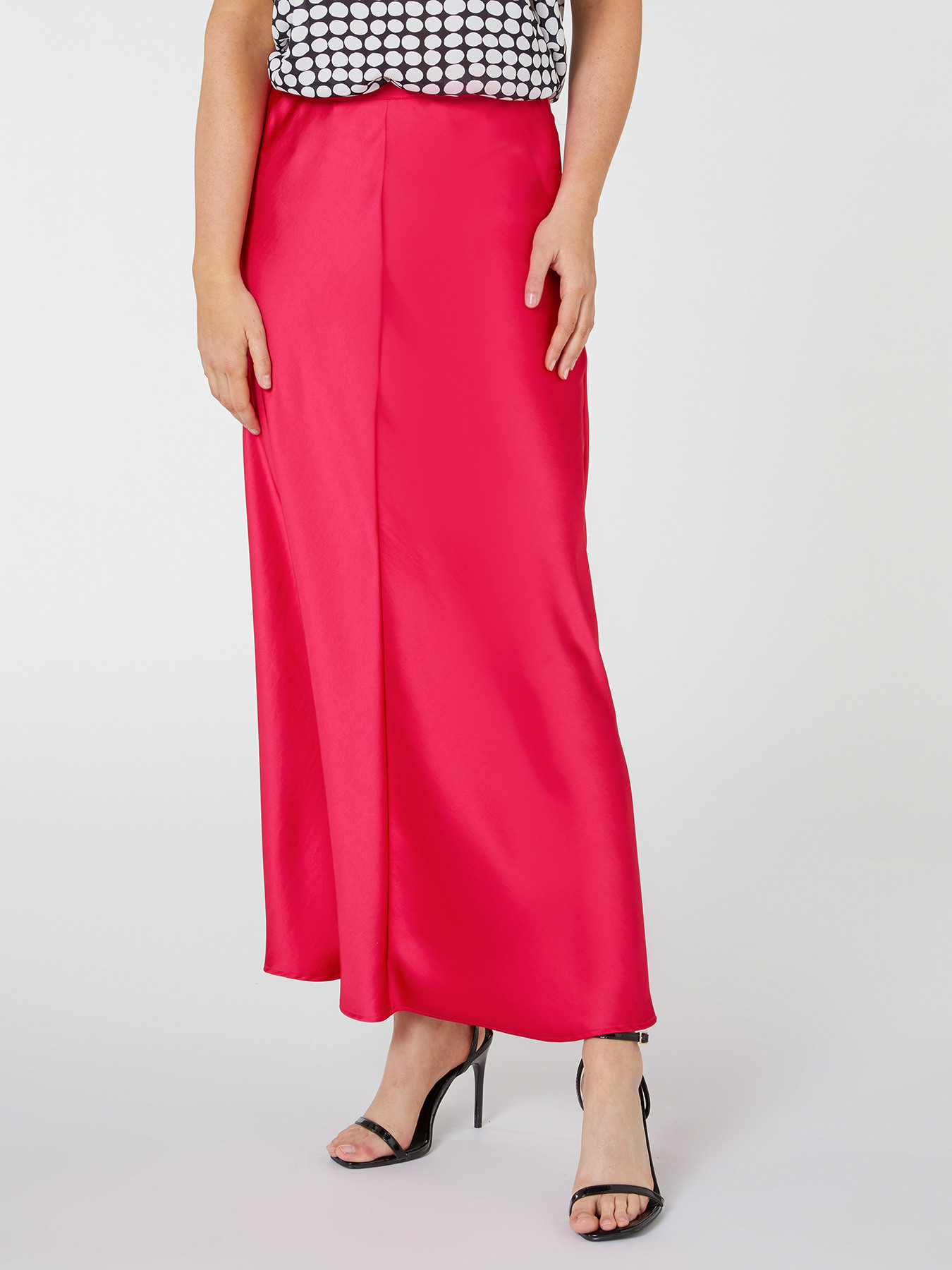 Falda larga de raso image number 2