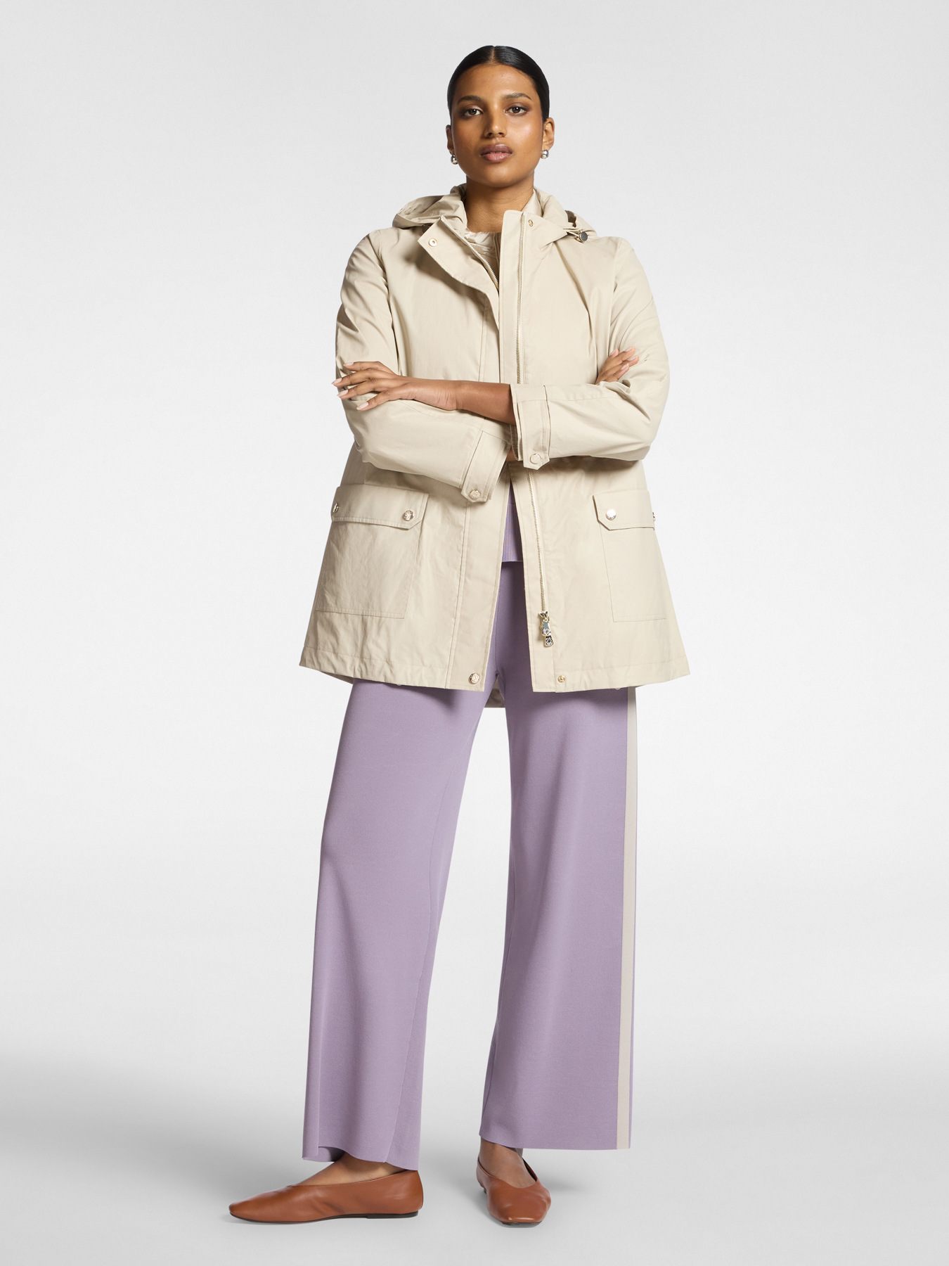 Parka layering con cappuccio image number 2