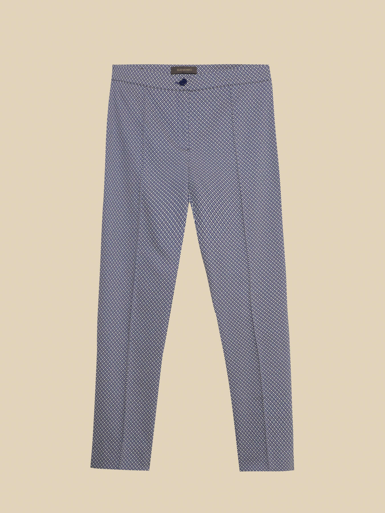 Pantaloni a sigaretta in tessuto jacquard image number 4