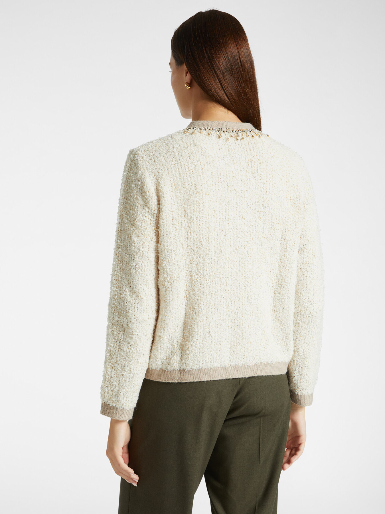 C&aacute;rdigan corto con bordado image number 1