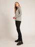 Cashmere blend soft neck sweater with links stitch image number 0