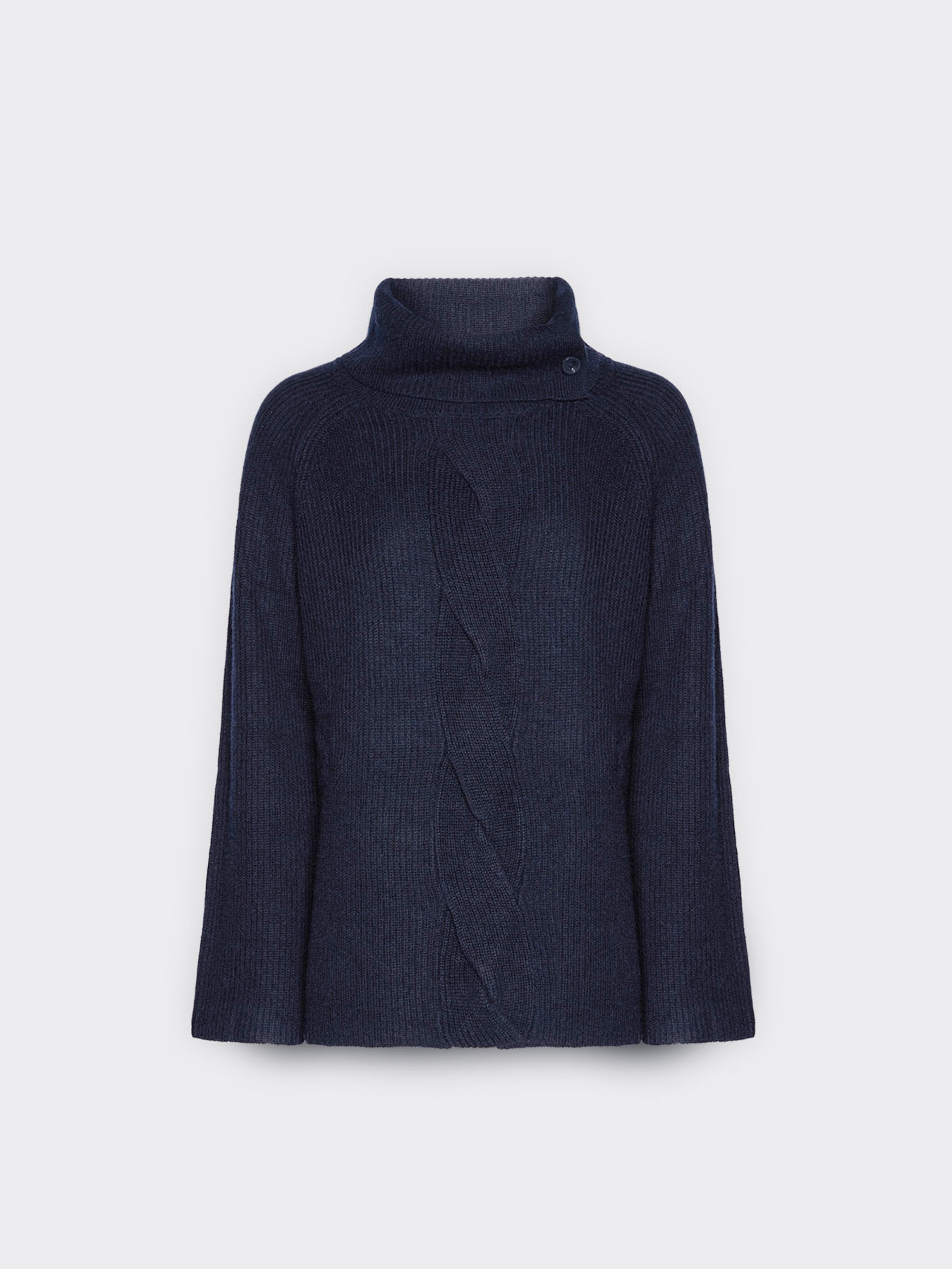 Maglia misto cashmere con treccia image number 4