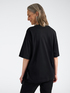 T-shirt in cotone con borchie e lacci laterali image number 1