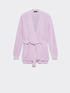 Long cardigan with belt image number 5