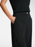 Stretch crepe fabric trousers image number 3