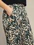 Printed ECOVERO™ viscose trousers image number 3