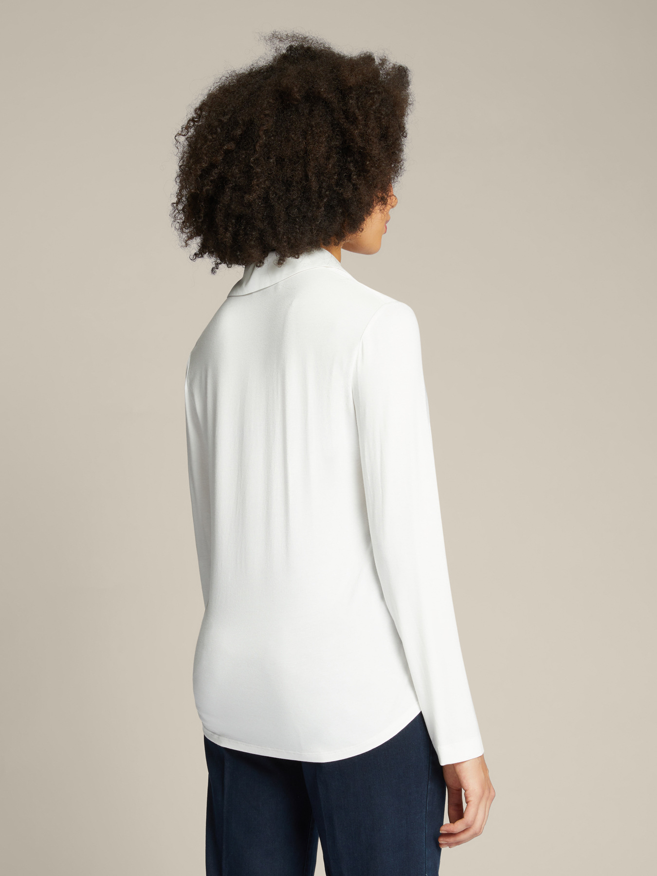 Blusa em ECOVERO™ com faixa image number 2