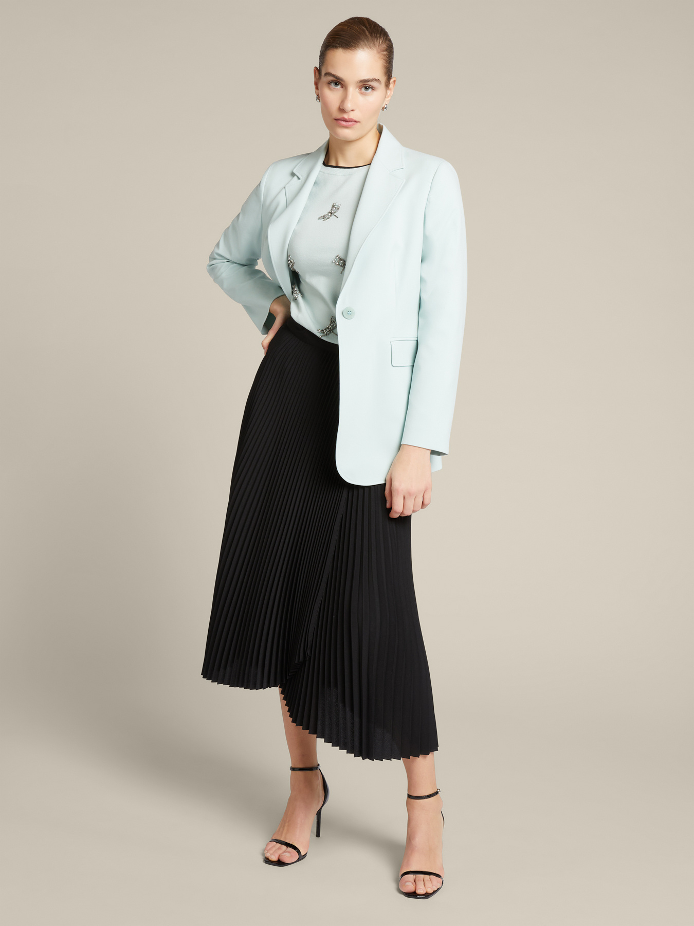 Blazer de tejido vaporoso image number 0