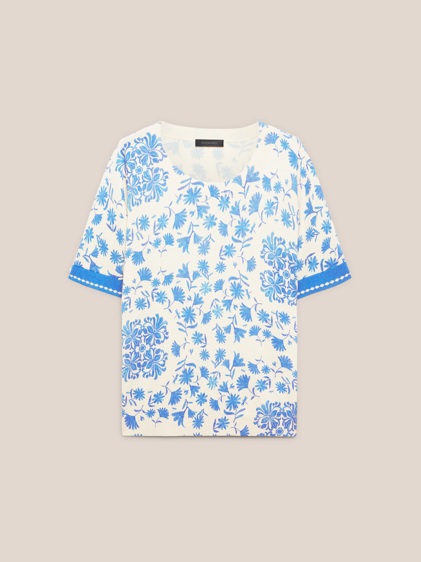 Bedruckter kurz&auml;rmeliger Pullover image number 4