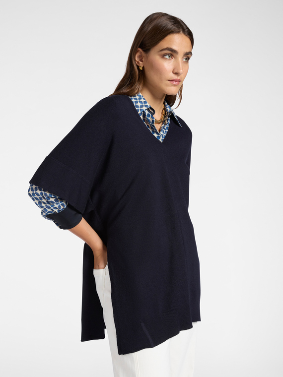 Cashmere blend cape