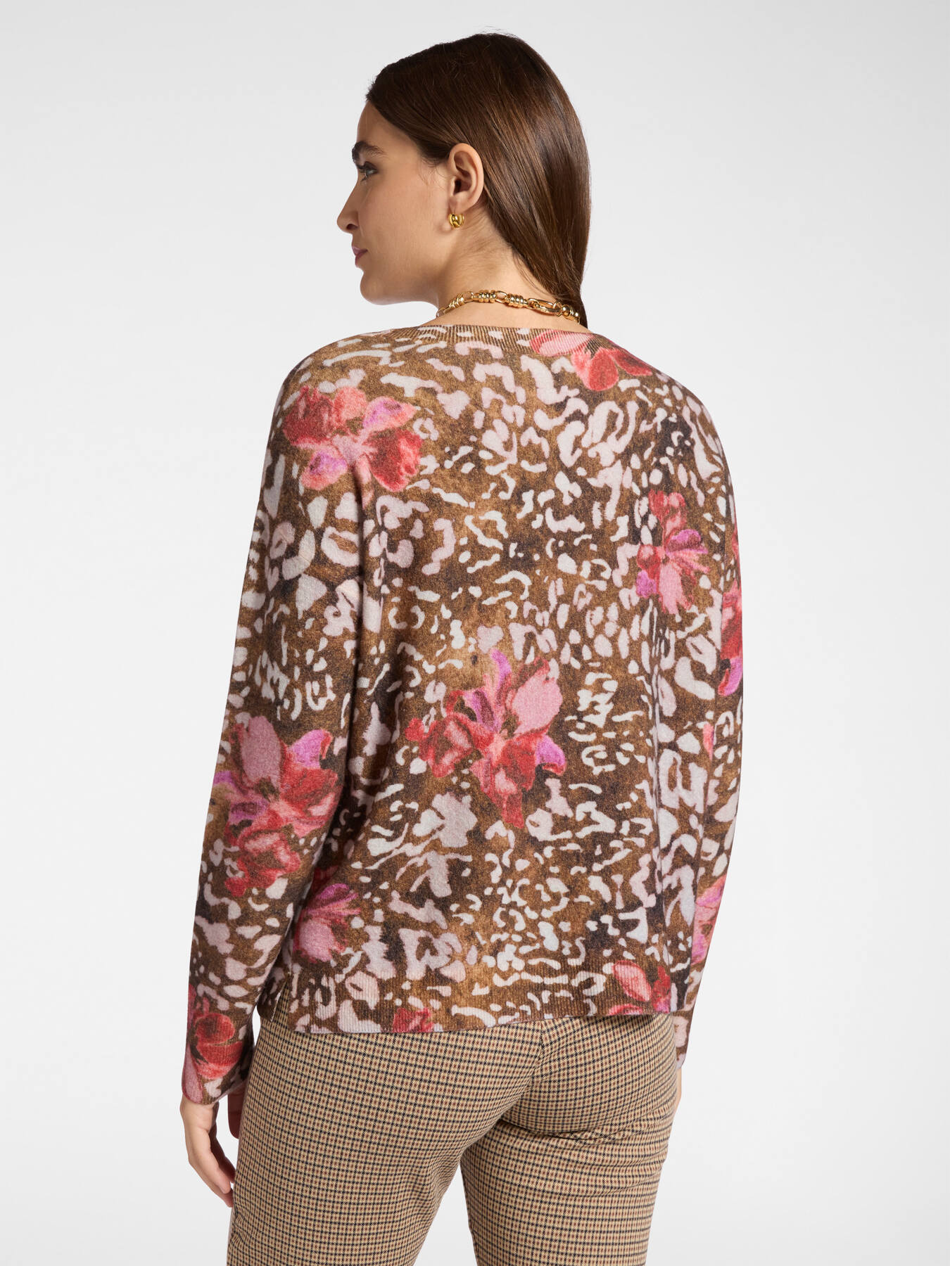 Spotted print sweater image number 1