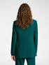 Single-breasted blazer in crepe fabric image number 1