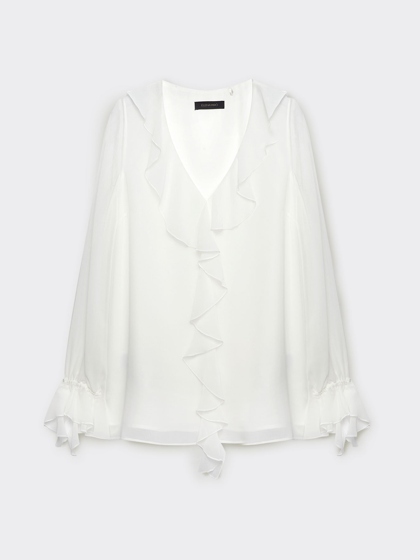 Blouse with jabot image number 4