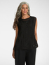 Perforated georgette blouse image number 0