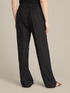 Long straight-leg trousers made of pure linen image number 1