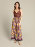 Loose-fitting printed beach trousers image number 0