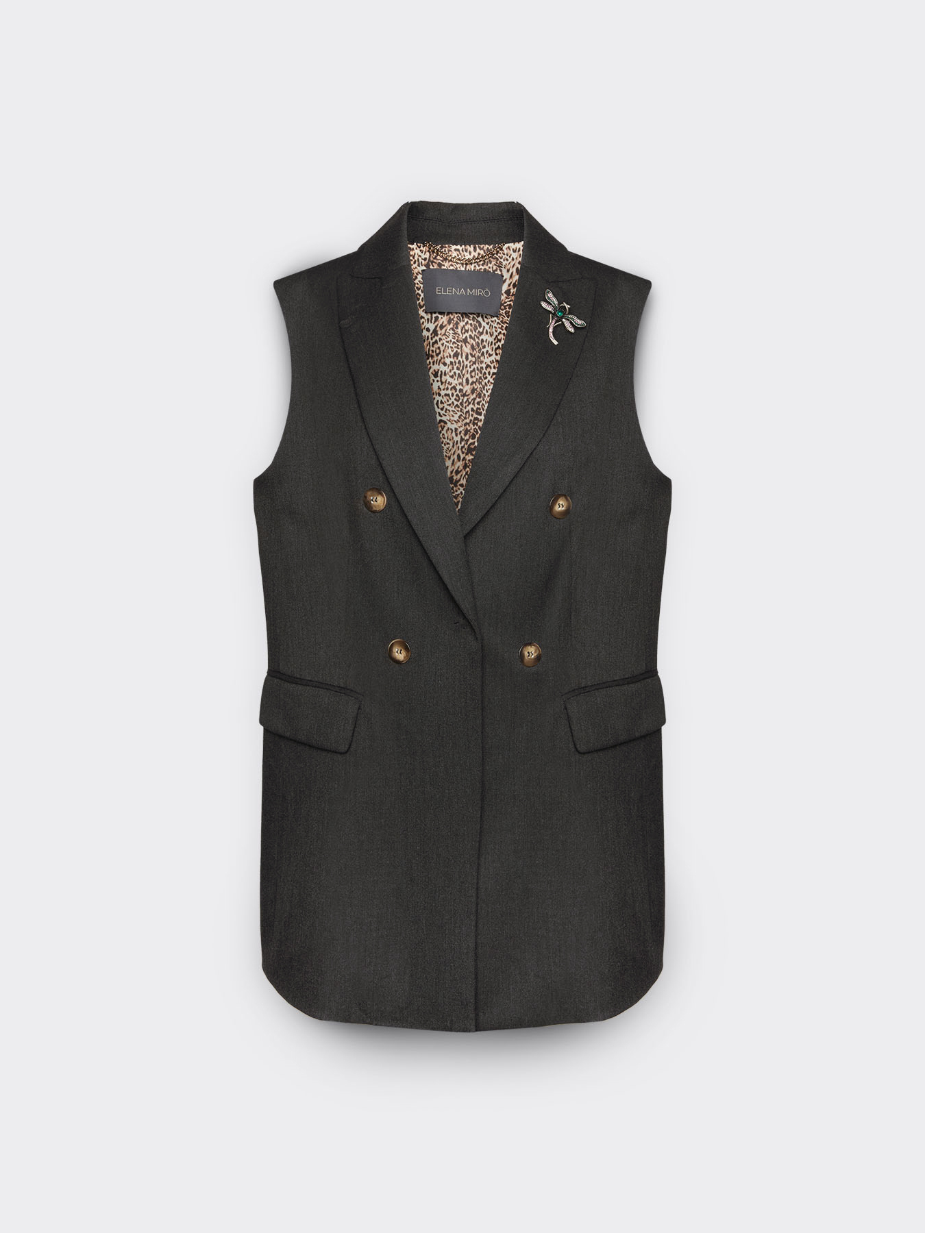 Blazer sin mangas image number 4