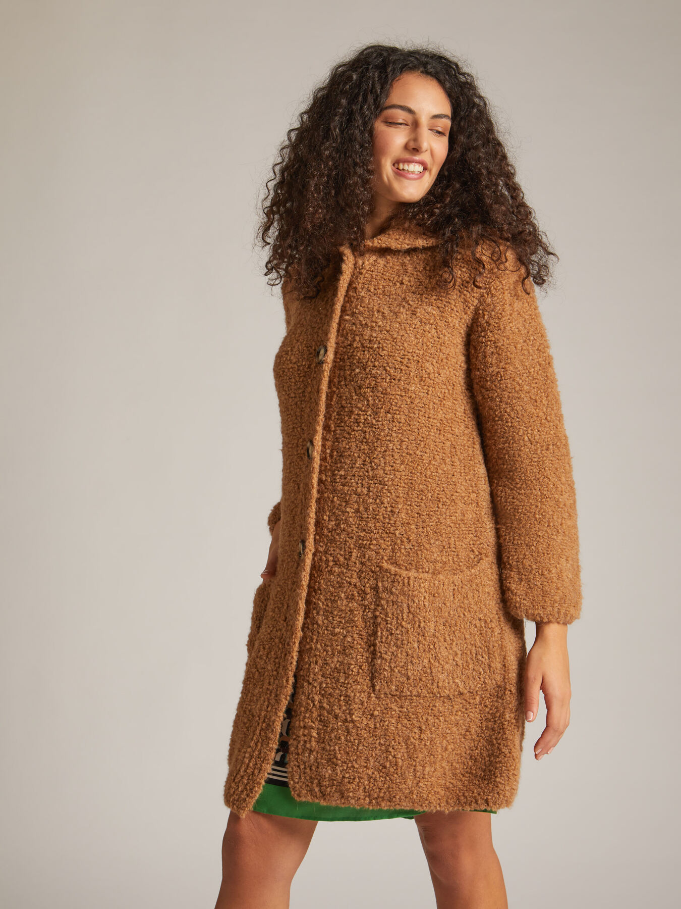 Cappotto in maglia boucl&eacute; image number 2