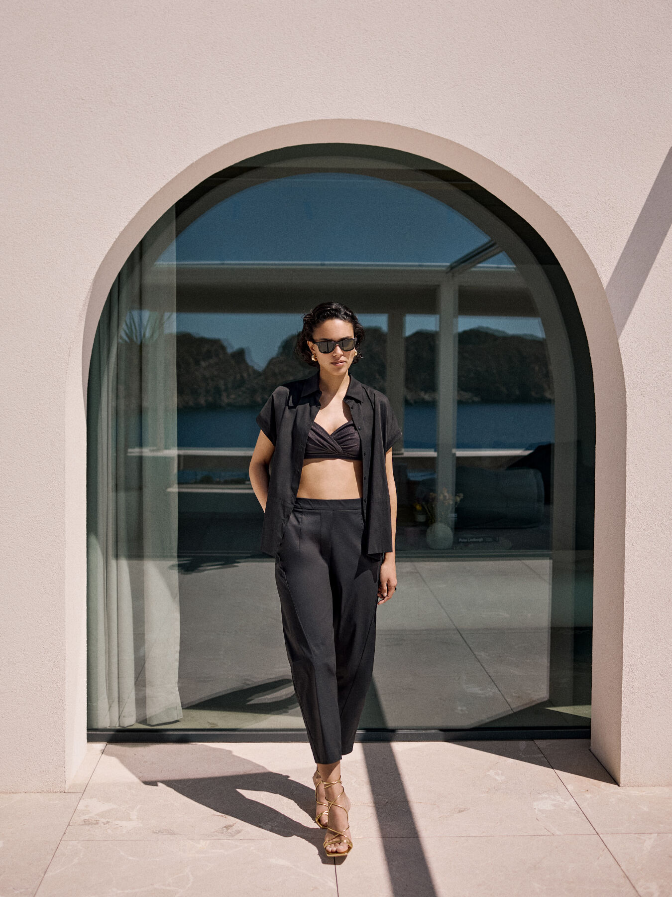 Pantalon cache-maillot souple image number 0