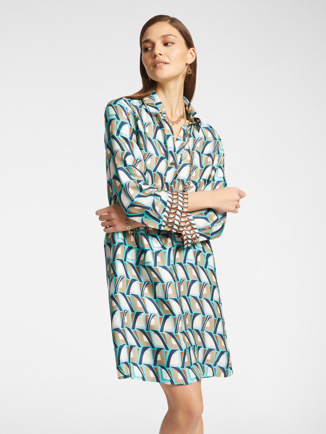 Bedrucktes Hemdblusenkleid image number 2