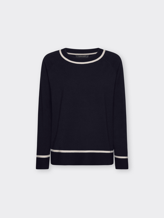 Striped crew neck sweater