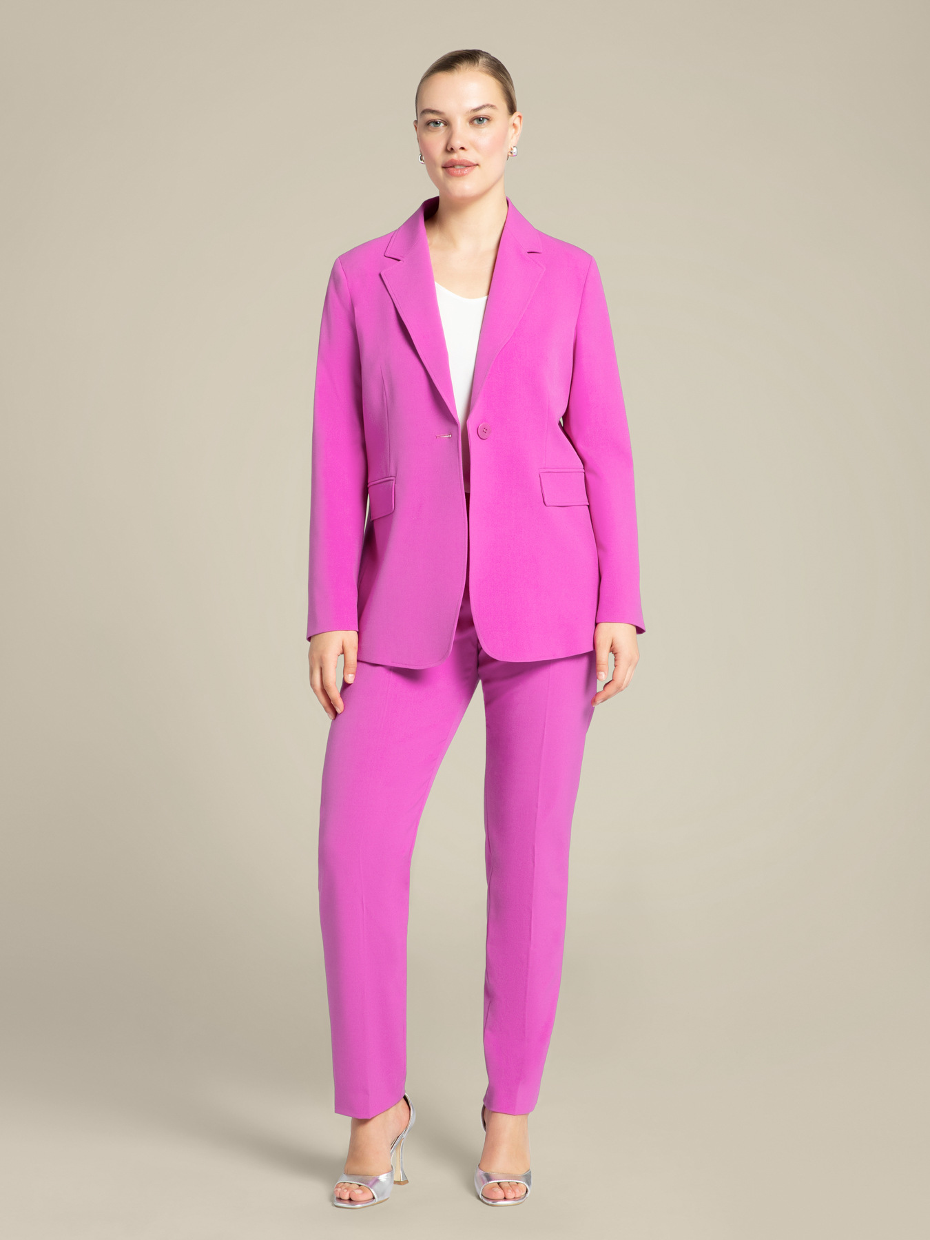 Blazer in tessuto fluido image number 2