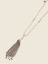 Lange Halskette mit Perlen und Anhänger image number 2