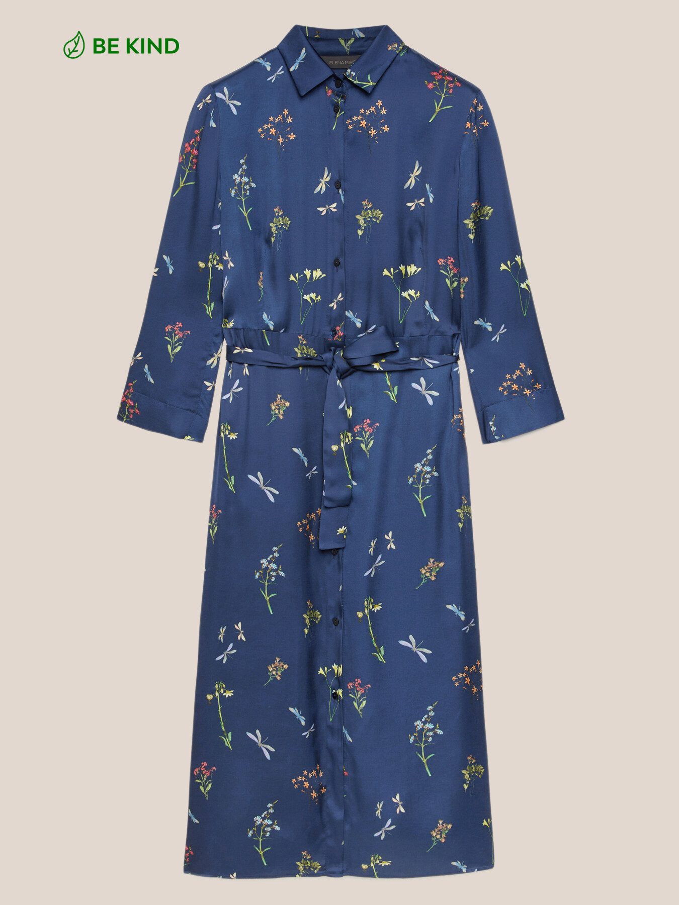 Chemisier stampa erbario in viscosa ECOVERO&trade; image number 4