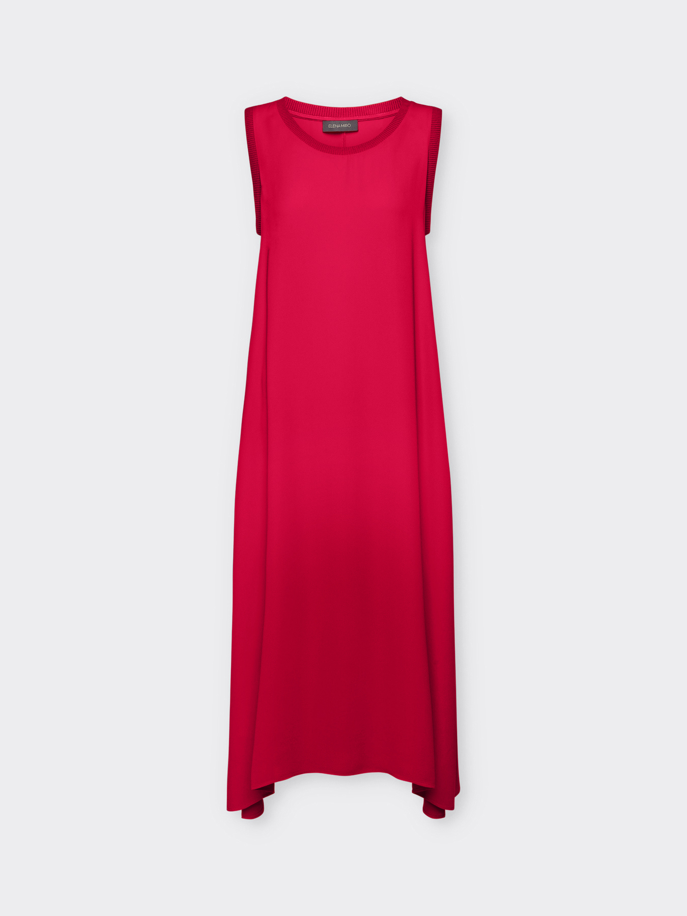 Abito lungo con bordi a coste image number 4