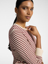 Viscose blend striped sweater image number 3