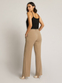 STRETCH DIAGONAL STRAIGHT CUT TROUSERS image number 1