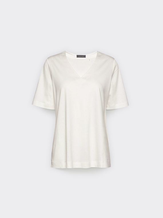 Camiseta de algod&oacute;n con cuello en V