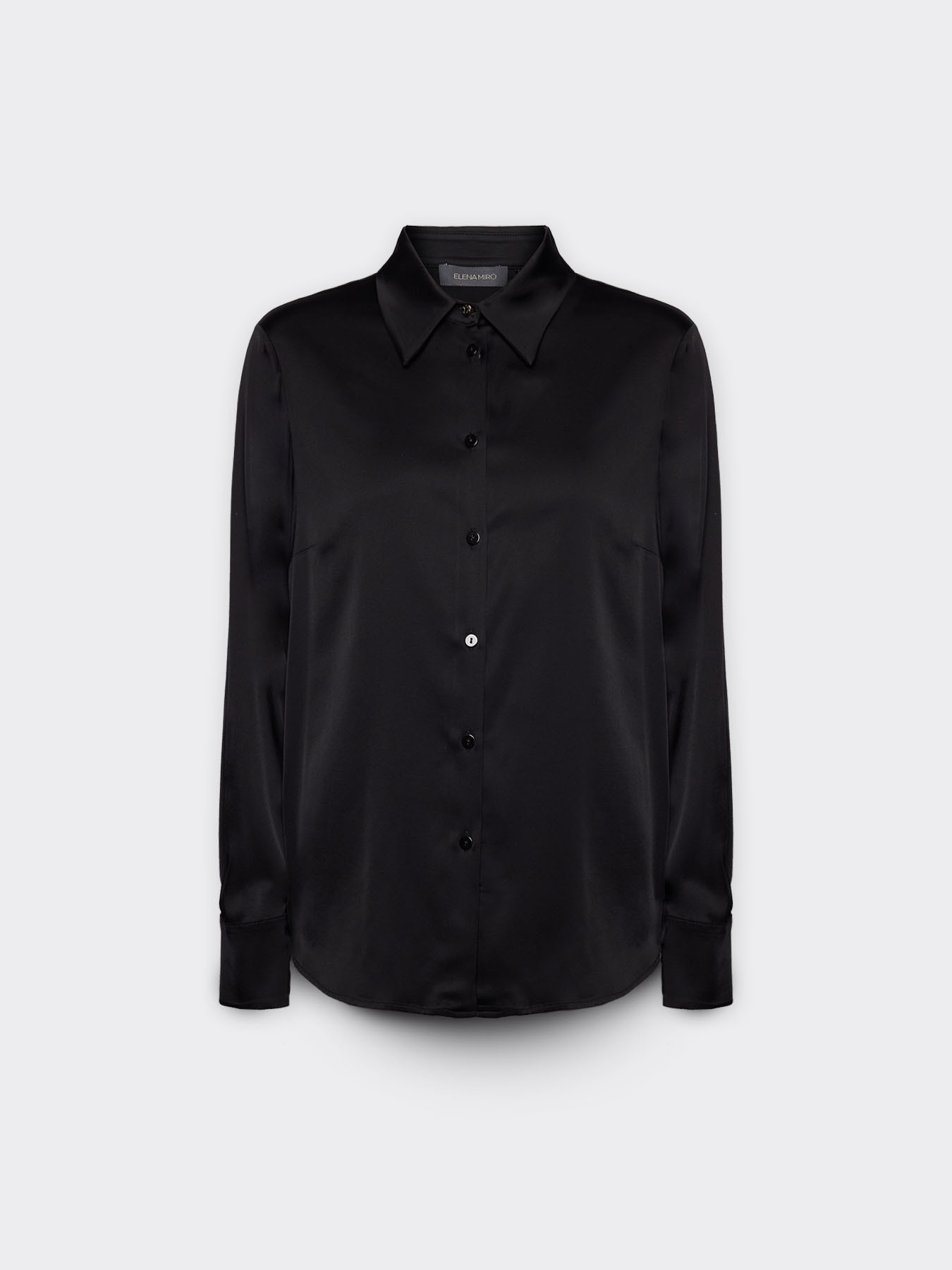 Stretch satin shirt image number 4