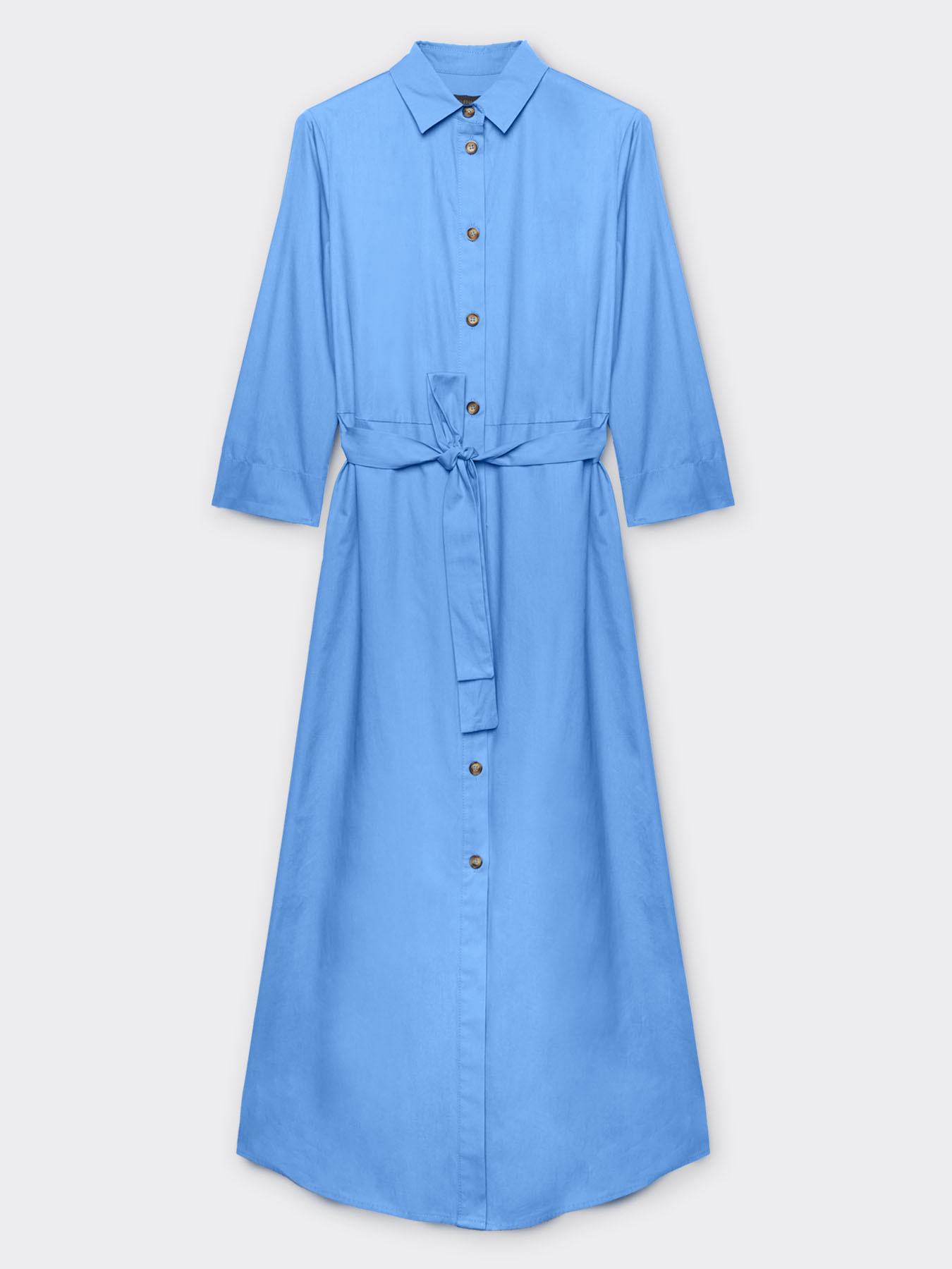 Abito chemisier in tela di cotone image number 4