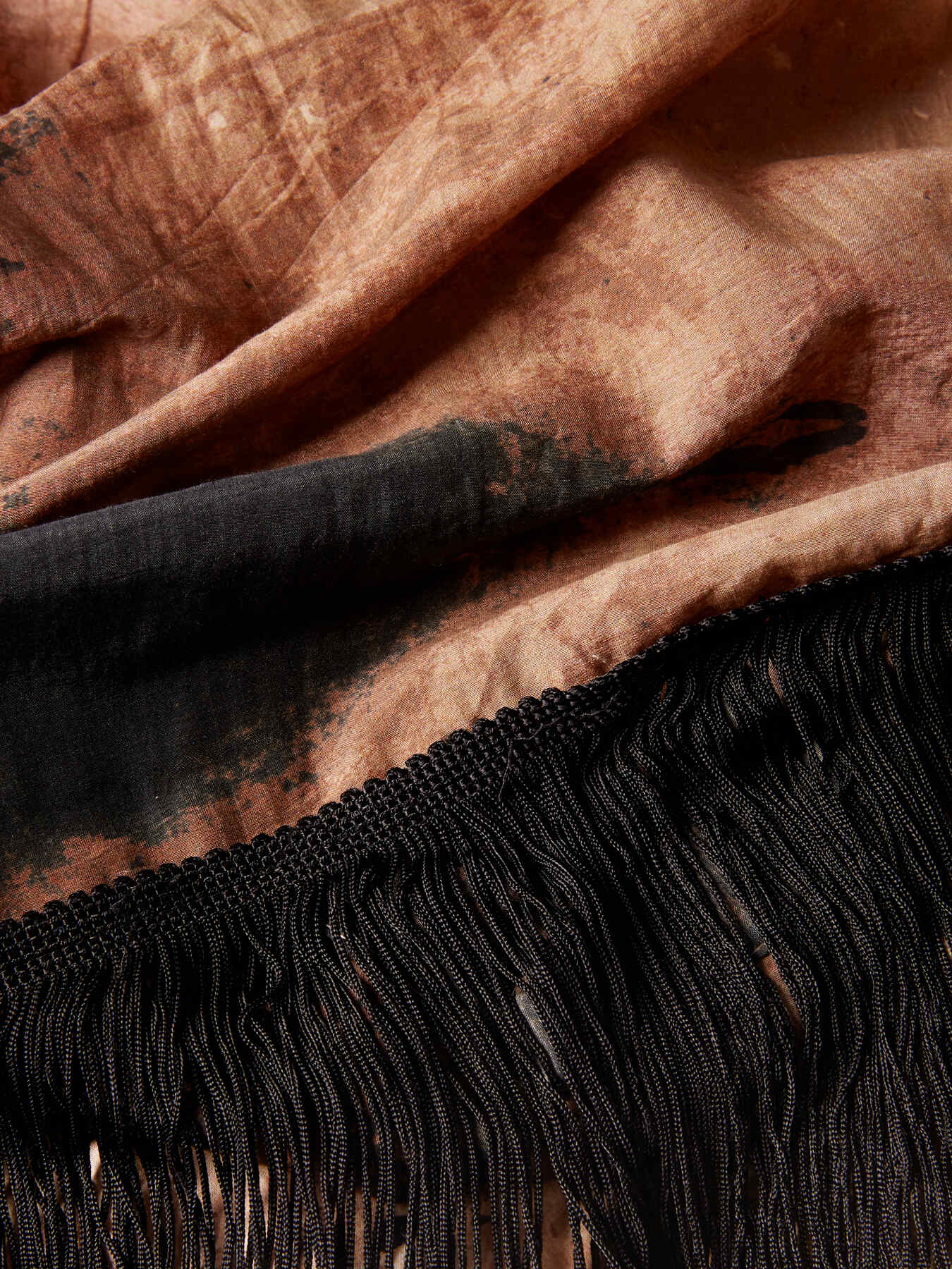 Echarpe estampada com franjas image number 2