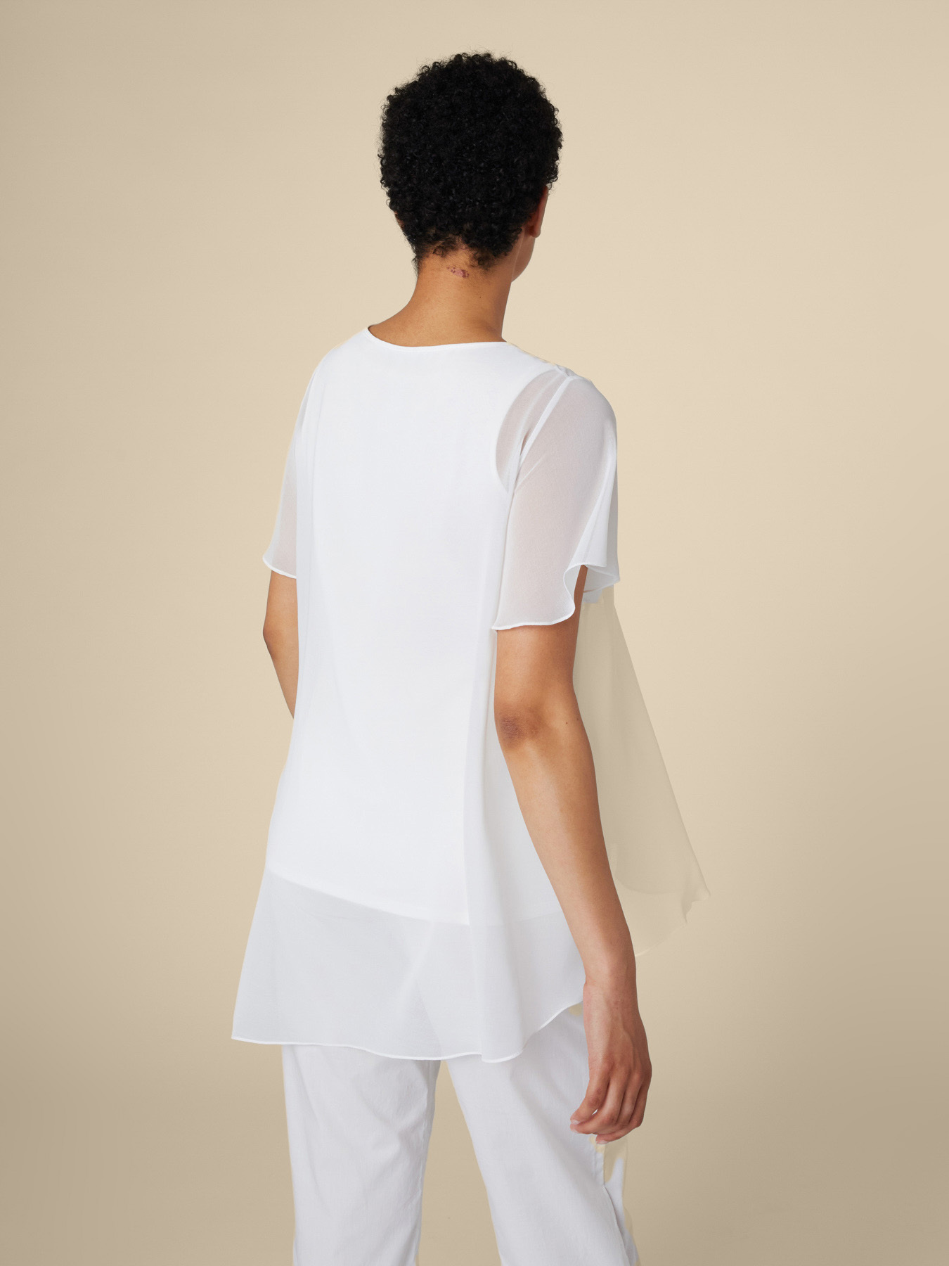 BLOUSE EN GEORGETTE image number 1