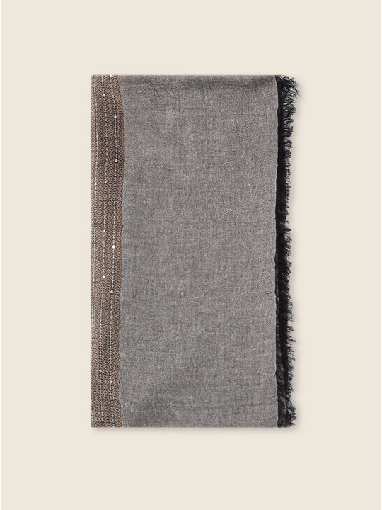 Elenamiro: Echarpe fantasia com micro lantejoulas Rosa_1