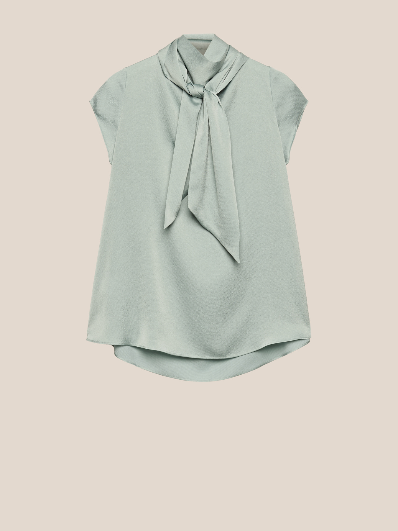 Satin top with sash image number 4