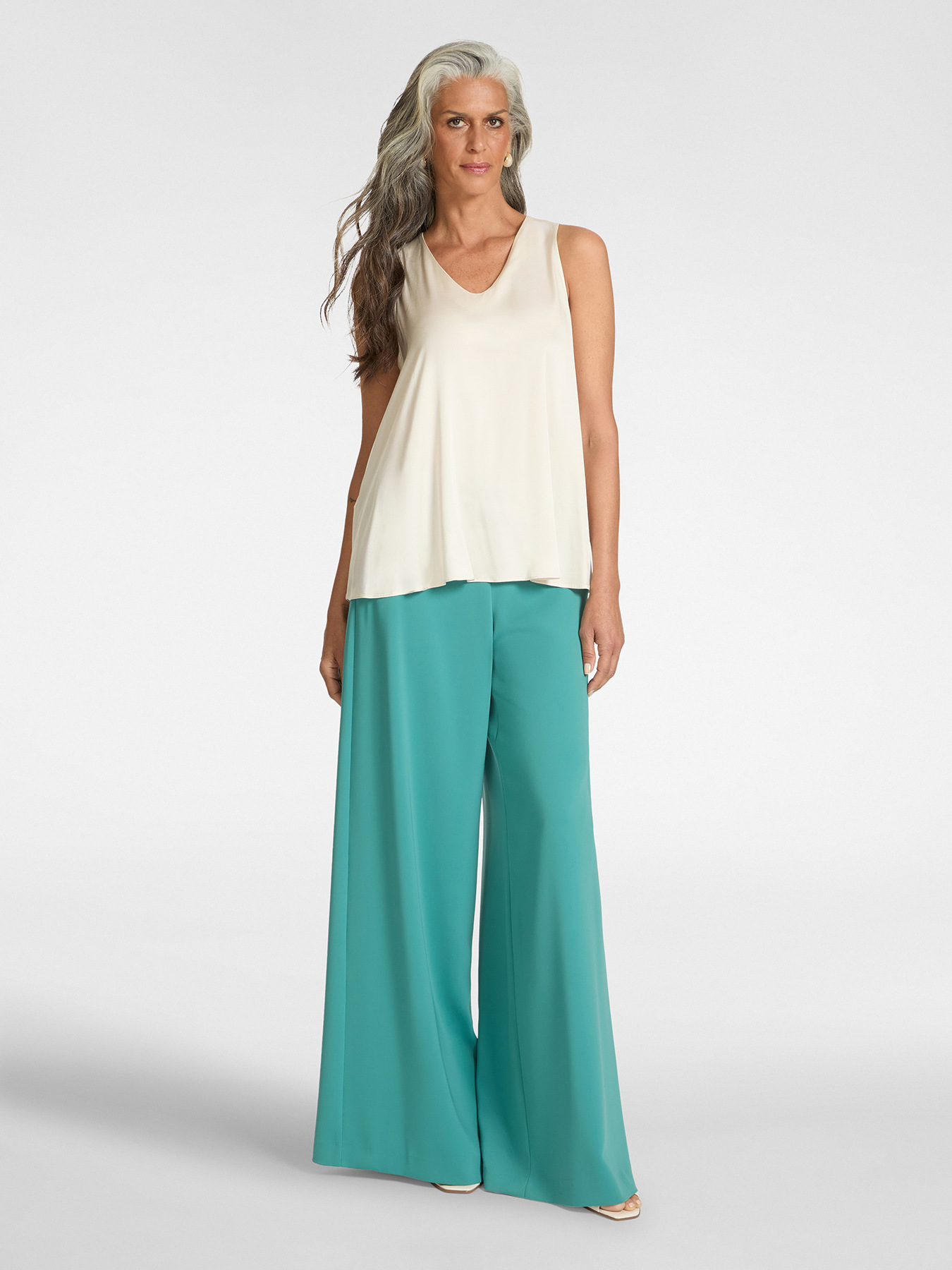 Pantaloni palazzo in cady image number 4