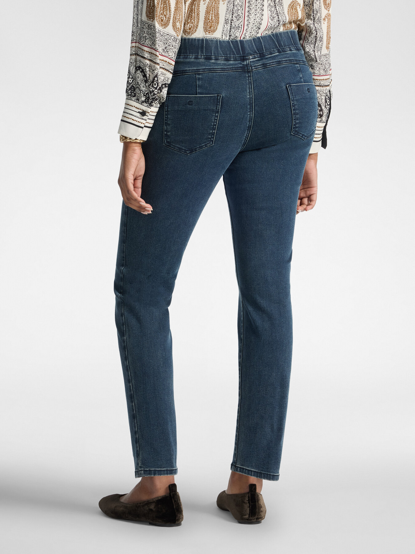 Skinny Jeans aus Denim mit Washed-Waschung image number 1