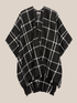 Chequered patterned cape image number 3