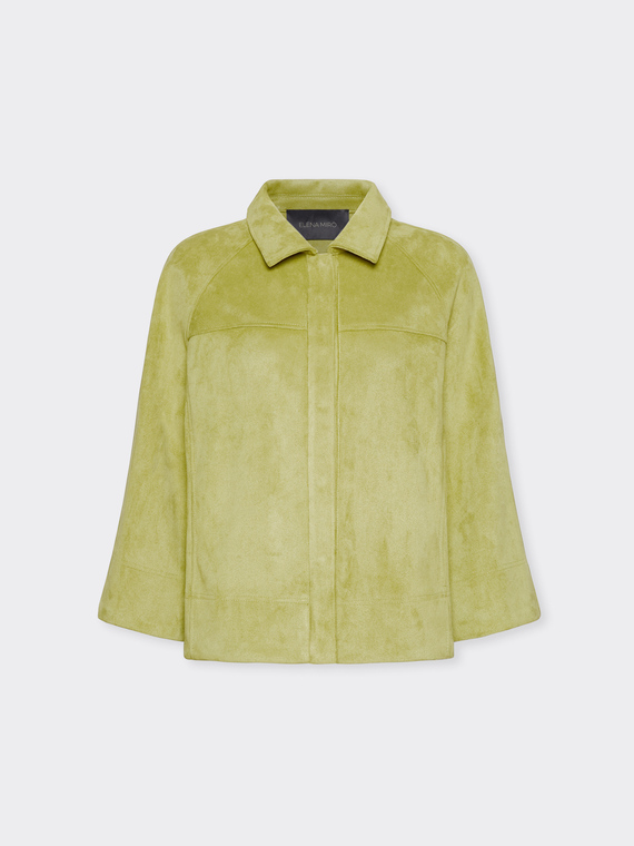 Boxy jacket in soft fabric