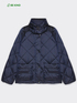 Diamond-quilted down jacket with pockets image number 4
