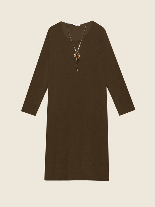 Elenamiro&nbsp;: Robe longue en jersey Vert_1