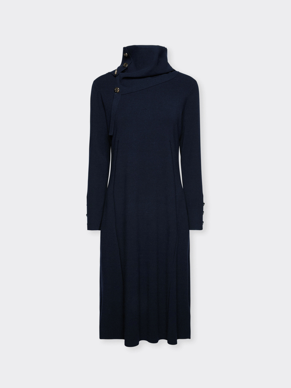 Strickkleid mit Kn&ouml;pfen