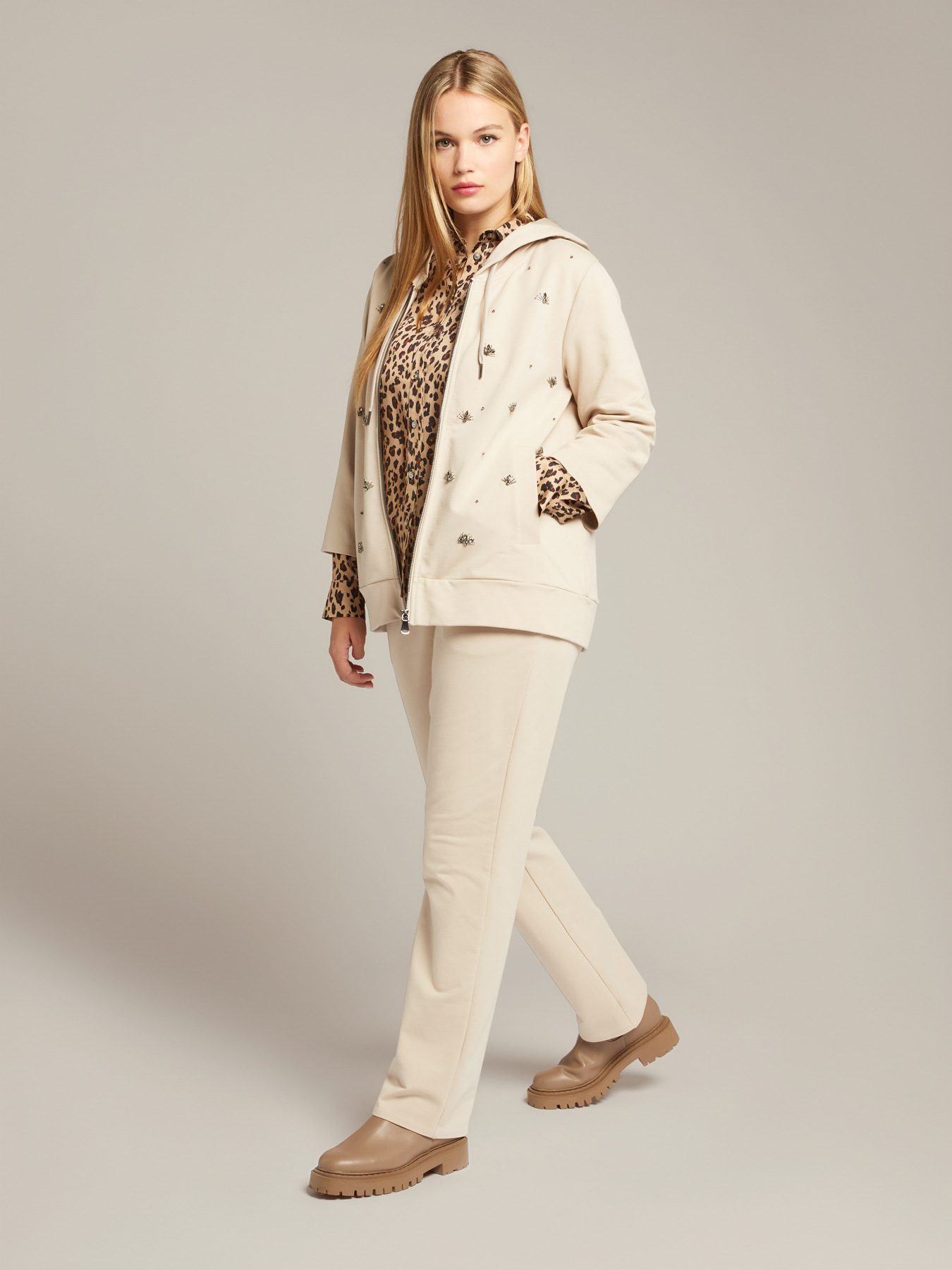 Camicia in raso stampato image number 3