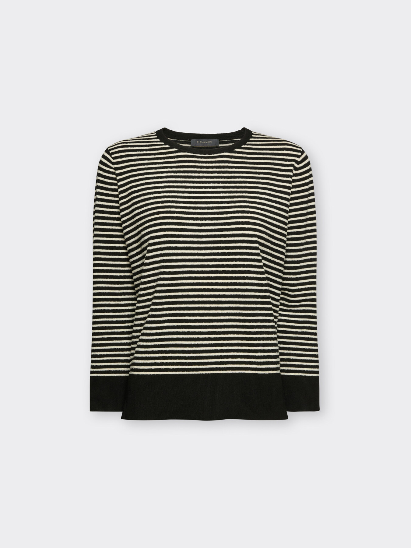 Viscose blend striped sweater image number 4