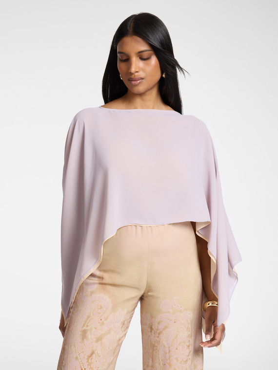 Cape double en georgette